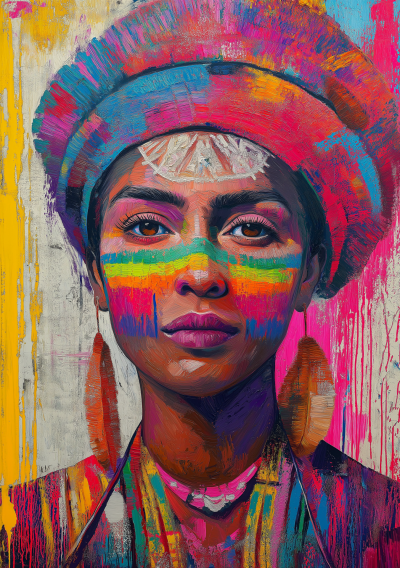 Colorful Colombian Woman