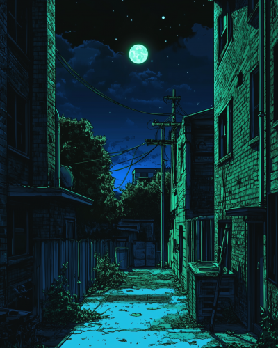 Surreal Retro 90s Anime City