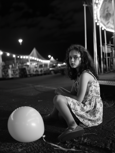 Black and White Medium Shot