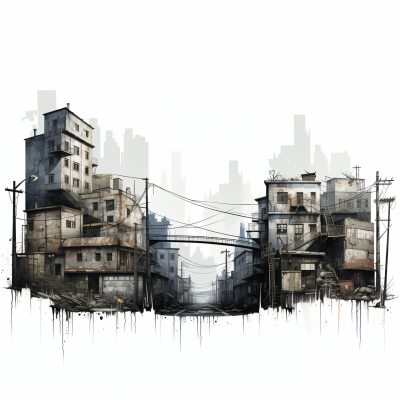 Urban Cityscape Silhouette