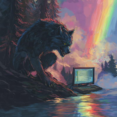 Werewolf with Rainbows