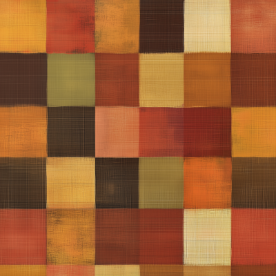 Soft Autumn Checker Pattern