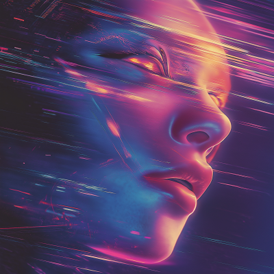 Retro Synthwave Album Cover