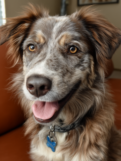Happy Australian Shepherd Mix