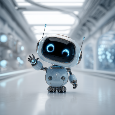 Charming Robot Character