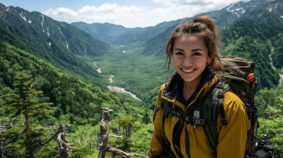 Mountain Climber in Kamikochi