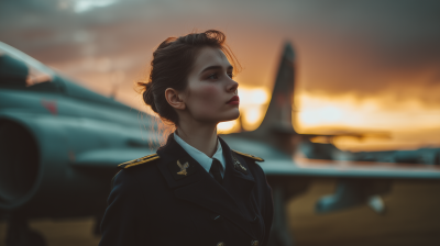 Vintage Female Pilot