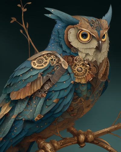 Steampunk Owl
