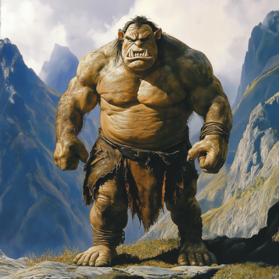 Wild Ogre in the Mountains