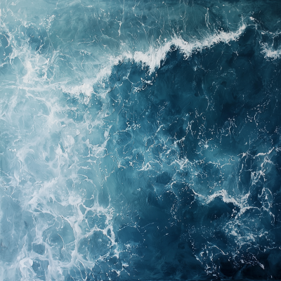 Calm Ocean Aerial View