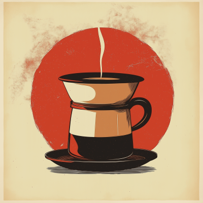 Retro Vietnamese Coffee Poster