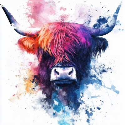 Highland Cow Portrait