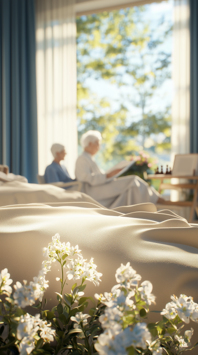 Sunny Living Room in Nursing Home