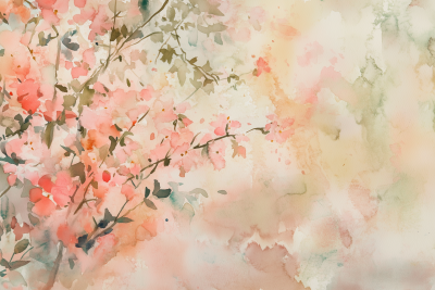 Pastel Pink Watercolor Background