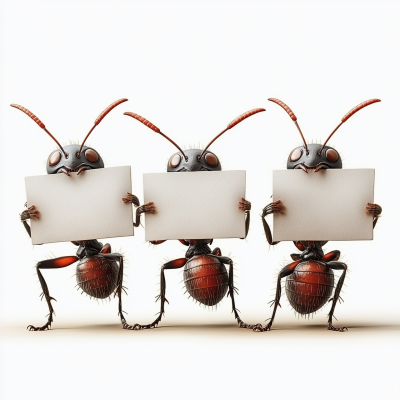 Ants with Placards