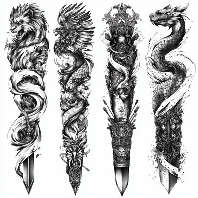Tribal Sleeve Tattoo Design