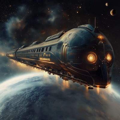 Train Shaped Spaceship