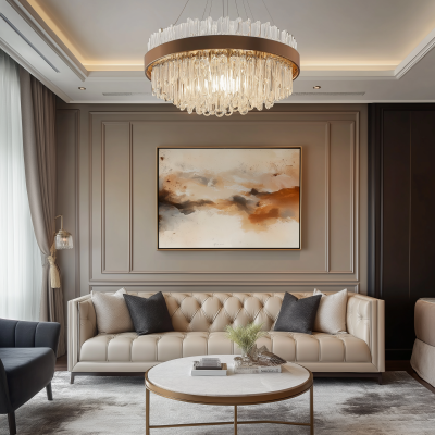Elegant Living Room Chandelier
