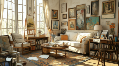 Cozy Living Room Illustration