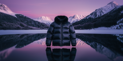Luxury Black Winter Puffer Jacket