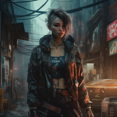 Cyberpunk Character Concept Art