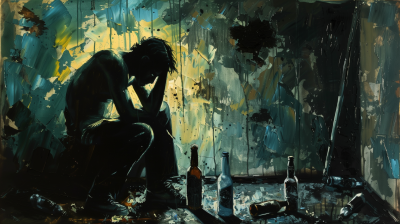 Man in a Dirty Room