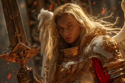 Furious Sanguinius in Battle
