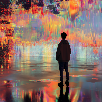 Surreal Glitch Scene