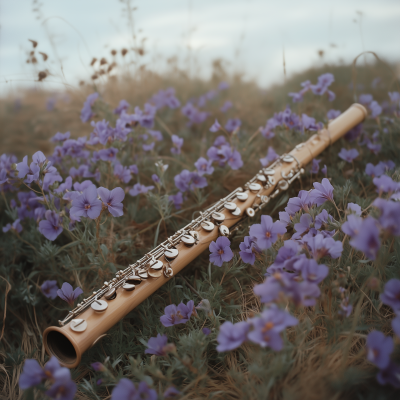 Flute in a Flower Field