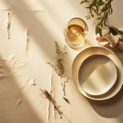 Rustic Table After Meal