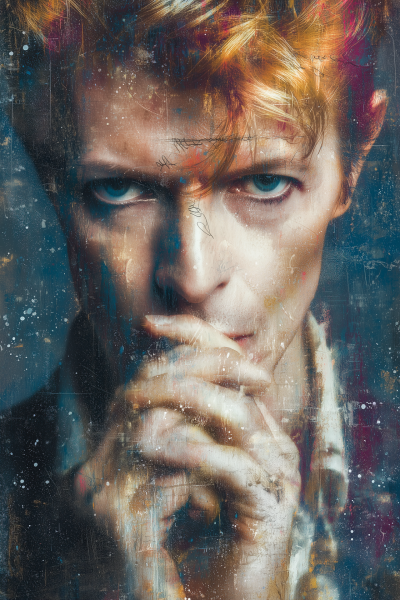 Stylized David Bowie Portrait