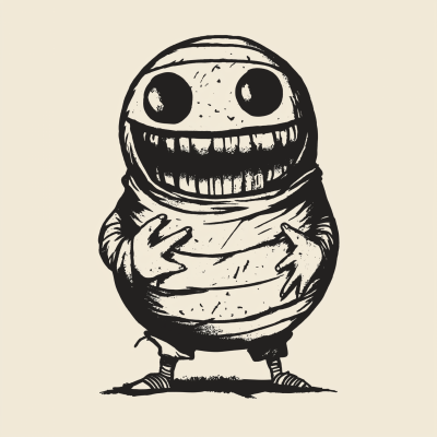 Vintage Rugby Mummy Logo