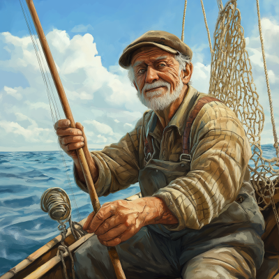 Fisherman on a Sunny Day