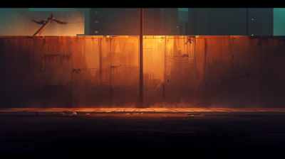 Foggy Night Street Scene