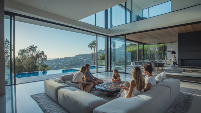 Family Time in a Modern Living Room