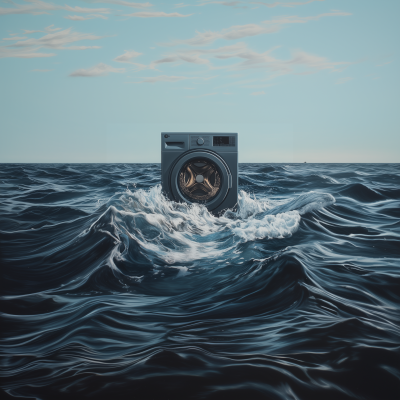 Washer in the Ocean