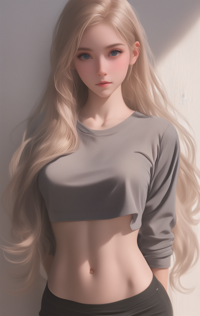 Blonde Anime Girl