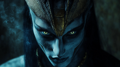 Contrasted Anubis Face