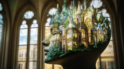 Vibrant Stained Glass Illustration