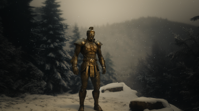 Bronze Mechanical Guardian in Action