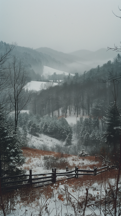 Winter in the Appalachian Mountains