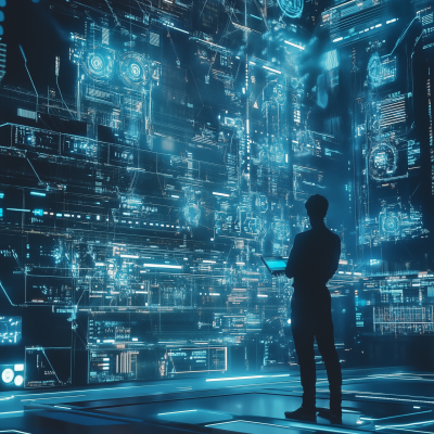 Futuristic Digital Exchange