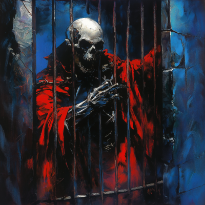 Frazetta Style Skull Escape