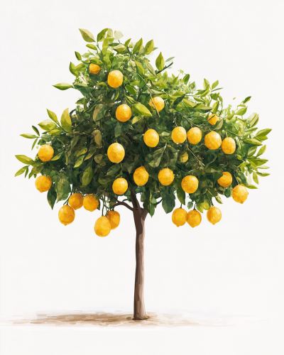 Lemon Tree Illustration