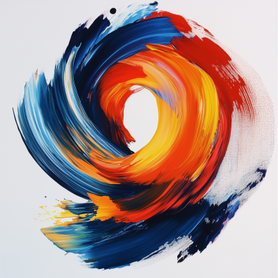 Vibrant Abstract Swirl