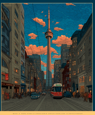 Toronto Streets Illustration
