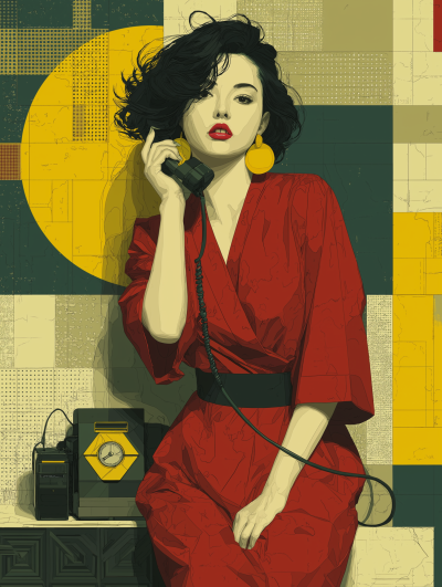 Artistic Illustration in Nagel Style