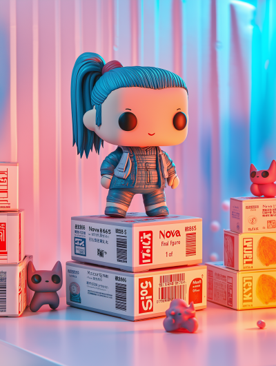 Stacked Vinyl Toy Blind Boxes
