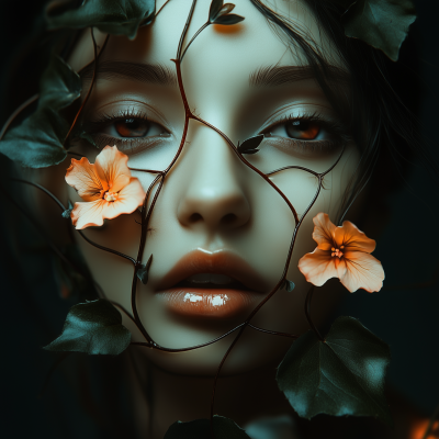 Girl with Flowers