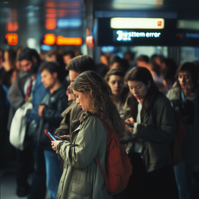 Chaos in Public Queue